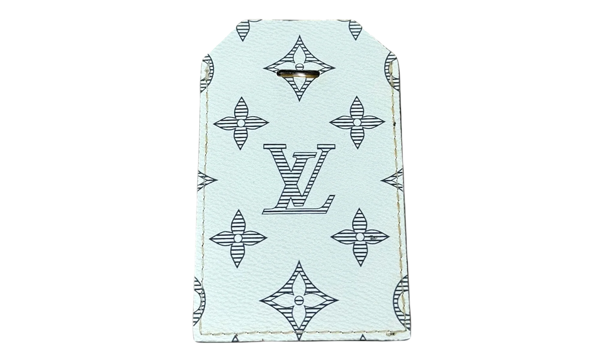 Chapman Brothers Luggage Tag "Monogram White" LVCBLTMW