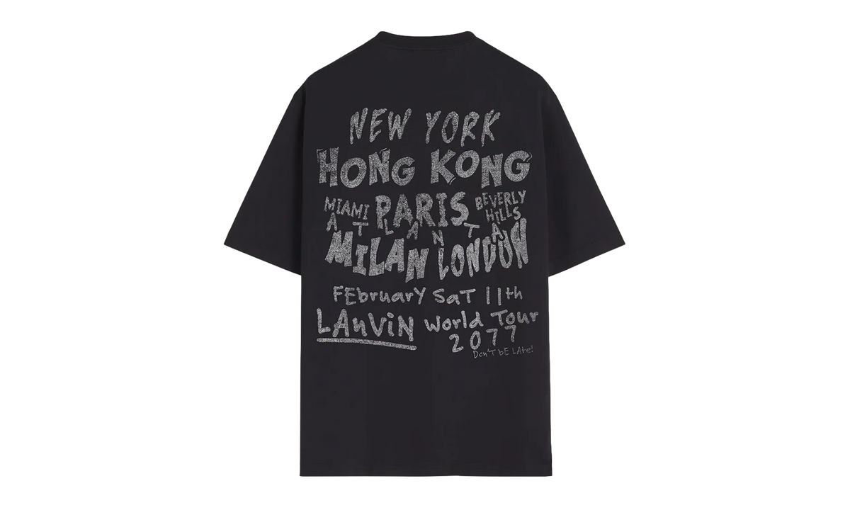 PRINTED COTTON T-SHIRT "Black" RU TS0037 J117 P24 10
