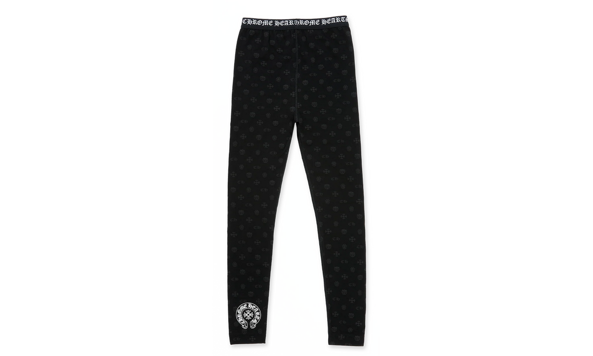 Logo Leggings "Black W/ Grey Motif" CHRM1075