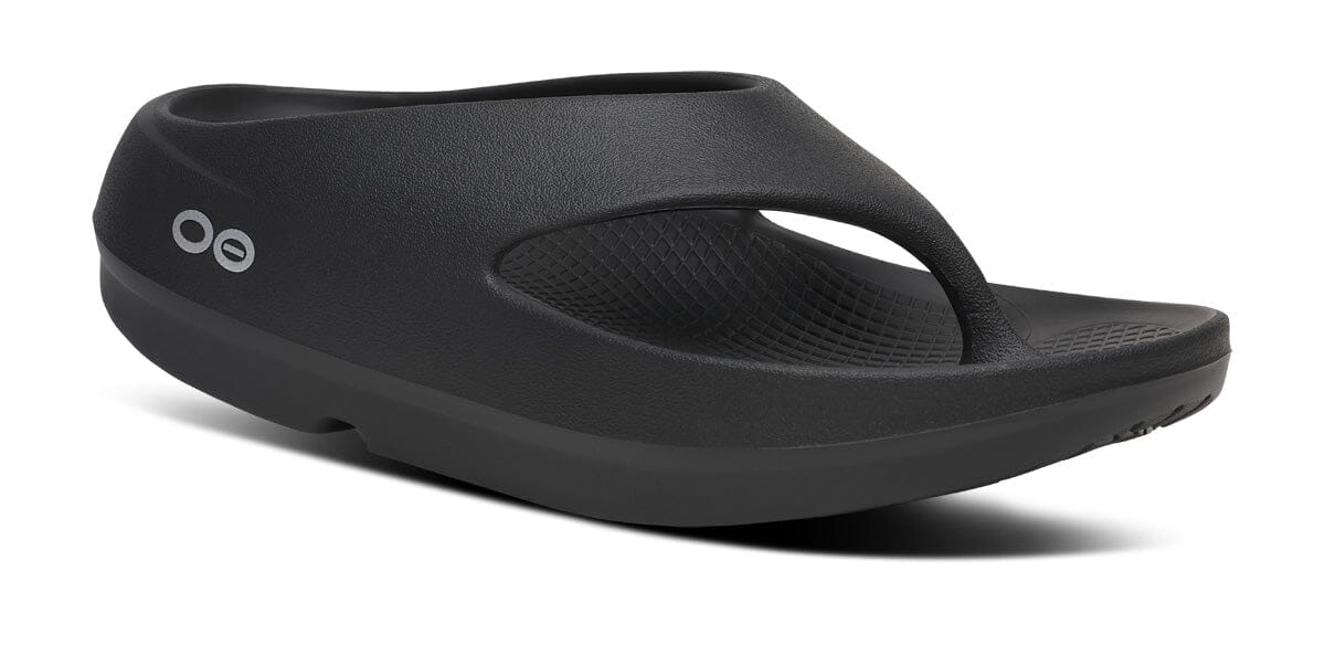 OOFOS Unisex OOriginal PLUS Thong Sandal - Black