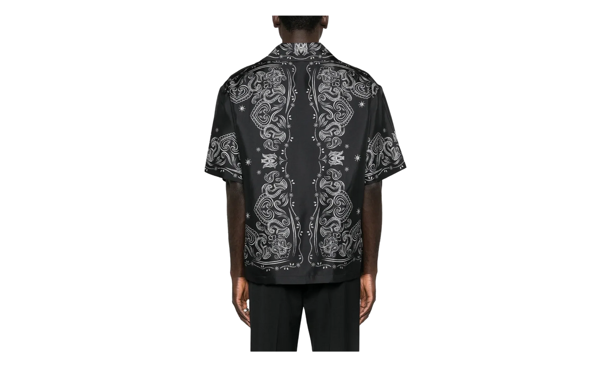 Bandana Paint Bowling Shirt "Black" AMTOSH1049 001