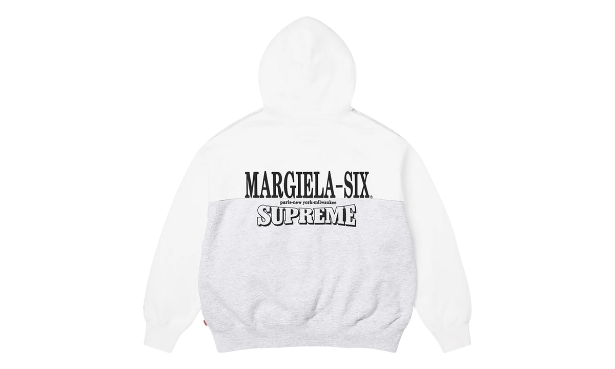 MM6 Maison Margiela Eagle Zip Up Hooded Sweatshirt "SS26 - grey" SU27172