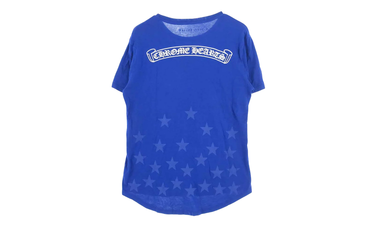 Vertical Logo Graphic Print T-Shirt "Blue" CHRM0823