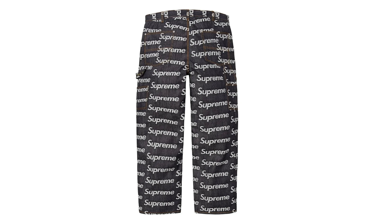 Jacquard Logos Double Knee Denim Painter Jeans "FW25 - Rigid Indigo" SU26912