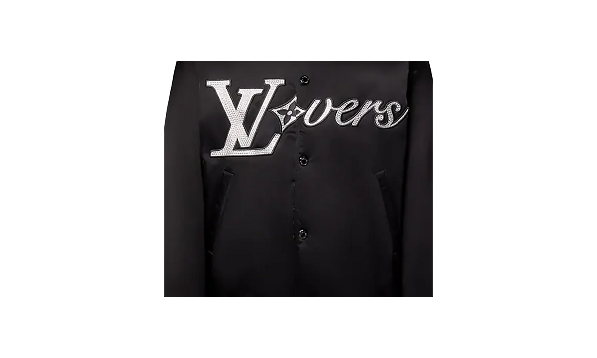Embroidered Crystal Lovers Logo Nylon Jacket "Pharrell Williams - Black" 1AFHWQ