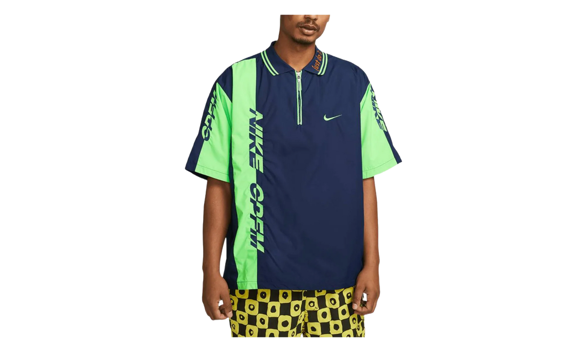 Nike x Cactus Plant Flea Market Short Sleeve Polo Shirt "Navy Green" DM4959 410