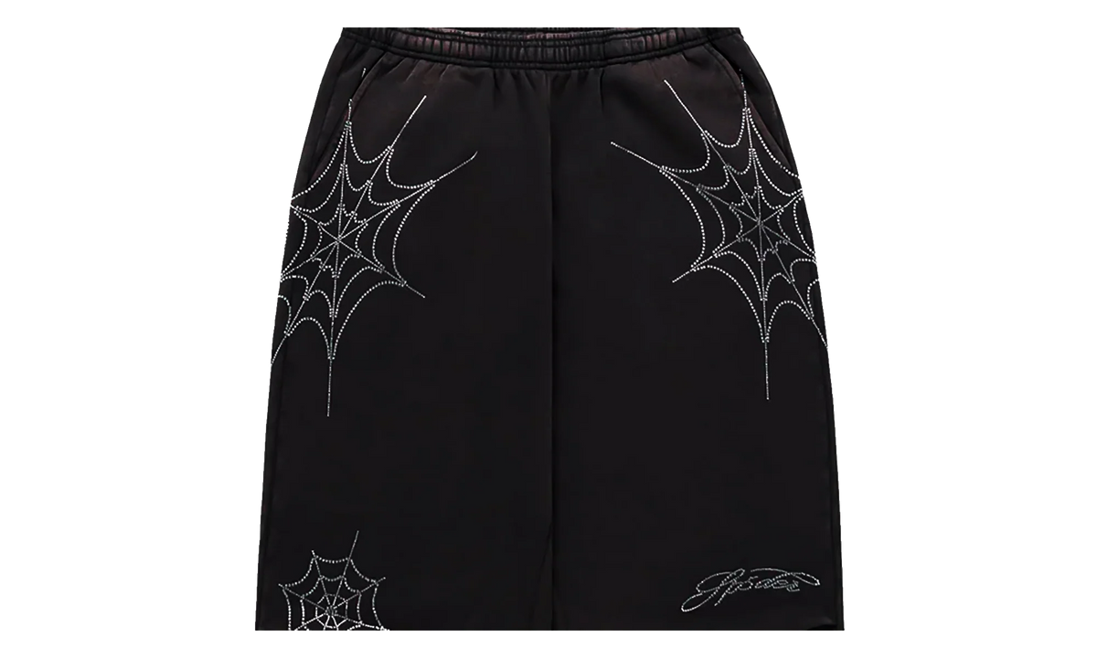 Rhinestone We Zip Sweatpants "Black" SP5der395