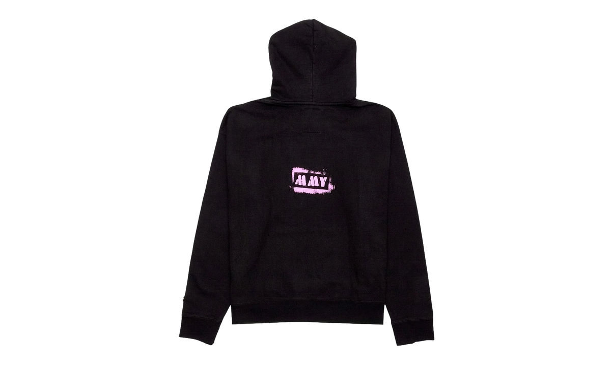 MMY x Champion Teddy Bear Logo Hooded Sweatshirt "Black Pink Multi" A09HD712 BLACK