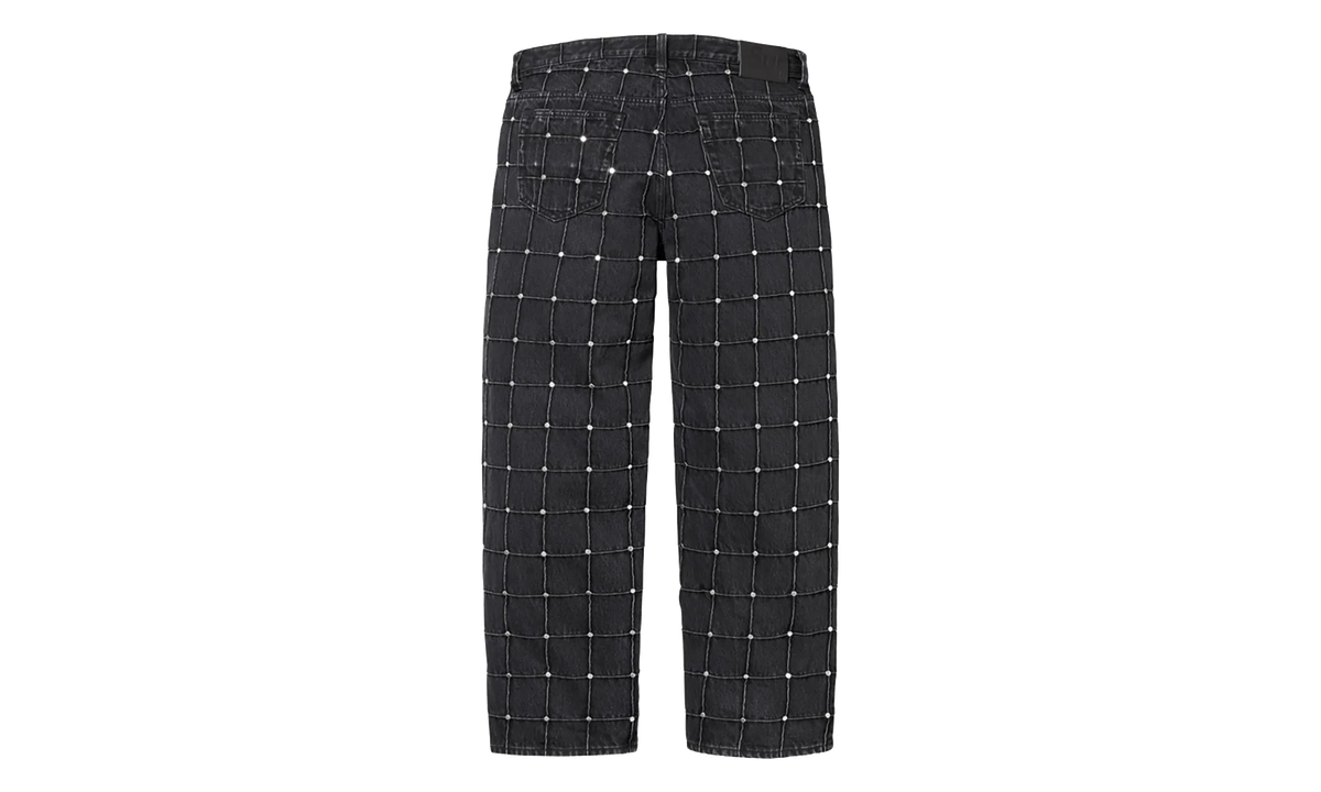 Studded Seam Loose Fit Jean "SS25 - Black" SU27217
