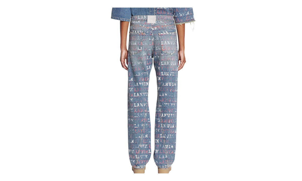 TWISTED LEG DENIM TROUSERS "Blue Denim" RW TR0335 D082 P24 22