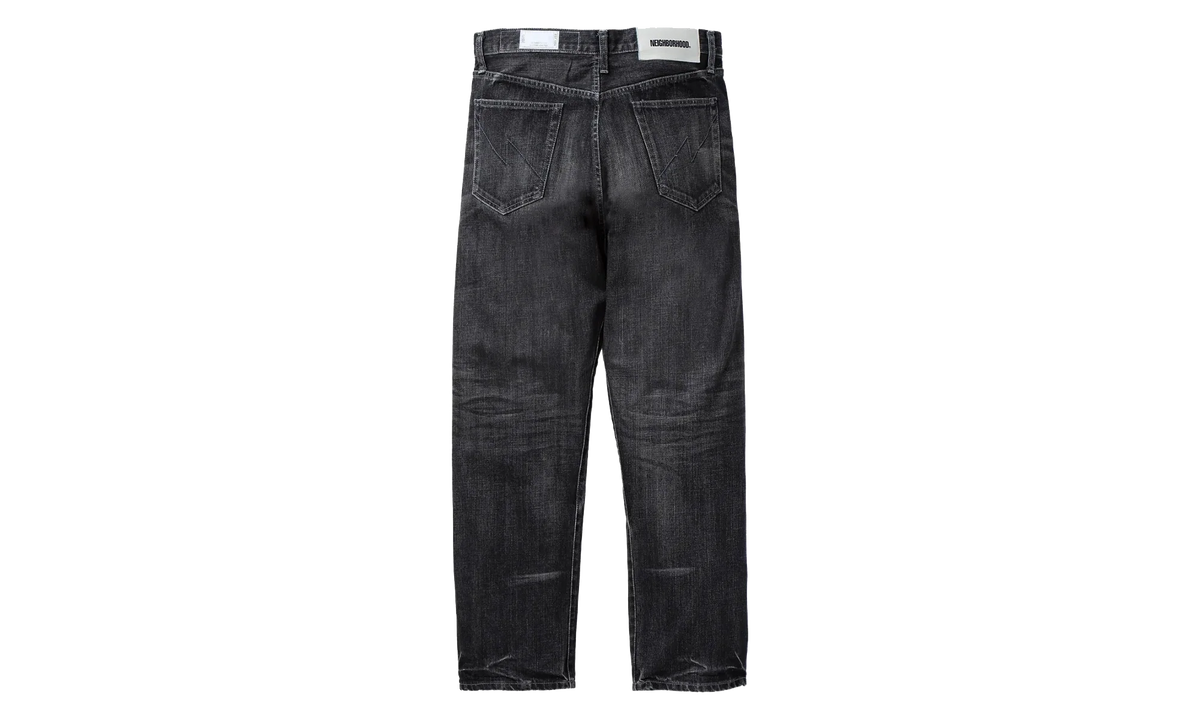Washed Denim DP Basic Pants "Black" 252XBNH PTM05 BLAC