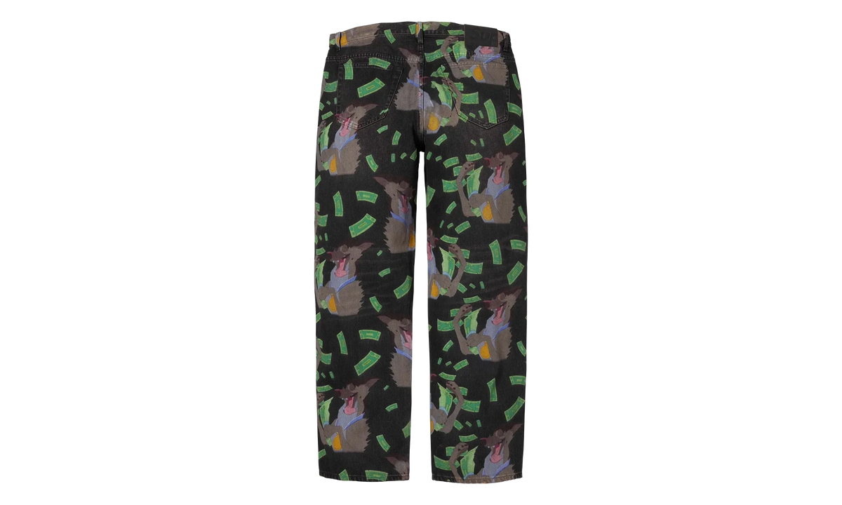 All Dogs Go To Heaven Loose Fit Jean "FW25 - Washed Black" SU26918