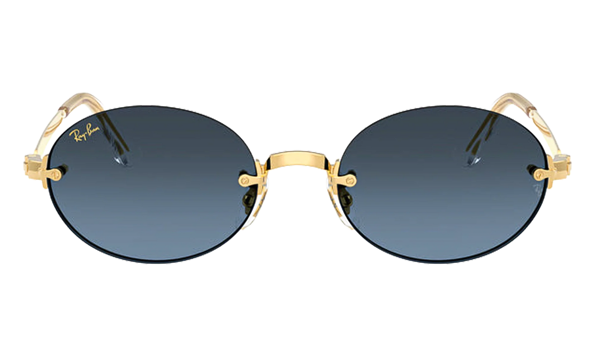 A$AP Rocky Rimless Oval "Arista / Blue Dark Grey" 0RB3929 001/S2