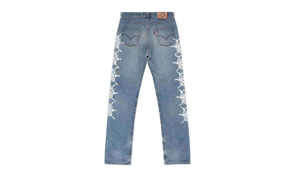 VINTAGE WEB STRAIGHT-FIT JEANS "Denim Blue" SP5der107
