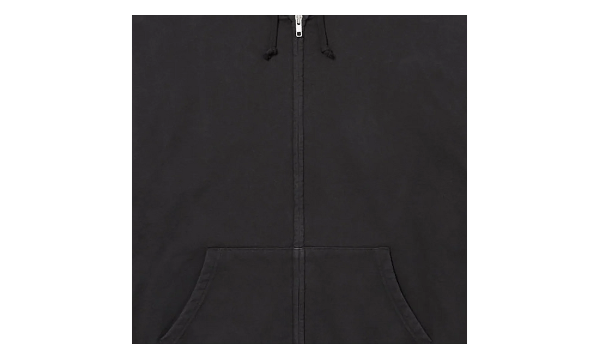 Cut Out Zip Up Hoodie "Black" SU27264