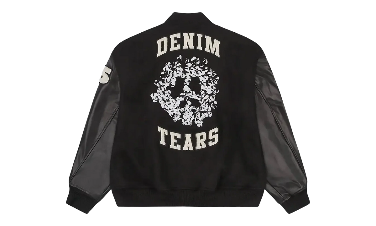 Peace Wreath Varsity Jacket "Black" DT445