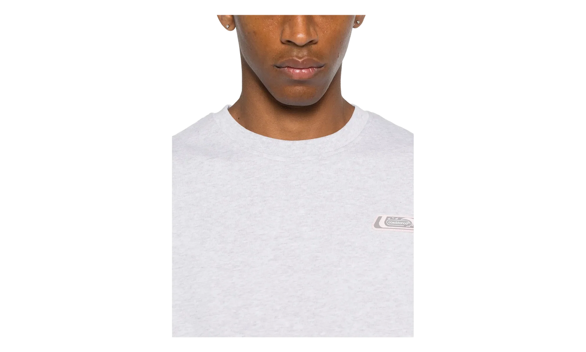 PVC Patch Grey Marle Jersey T-Shirt "Grey" MAW25 JTS 044 02