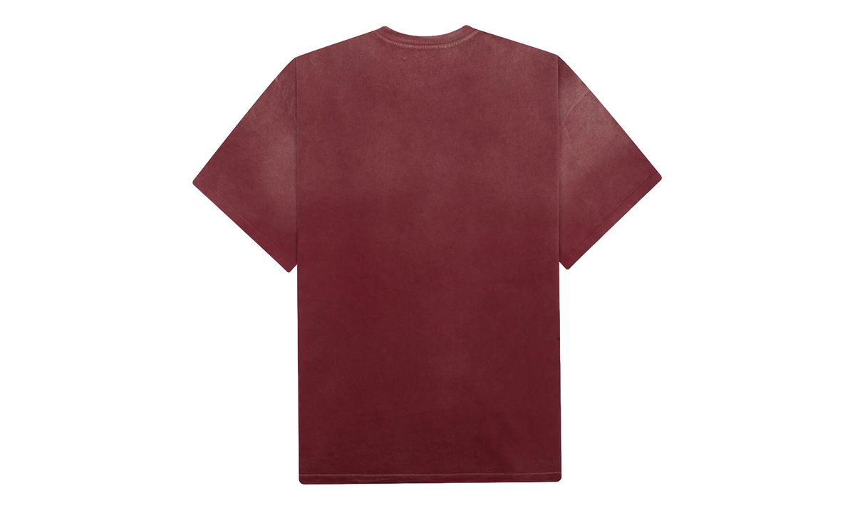 Pearl Studded Logo Tee "Burgundy" SAT004