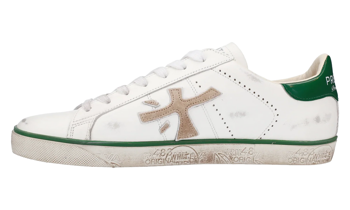Steven Sneakers "White / Beige / Green" STEVEN 6645