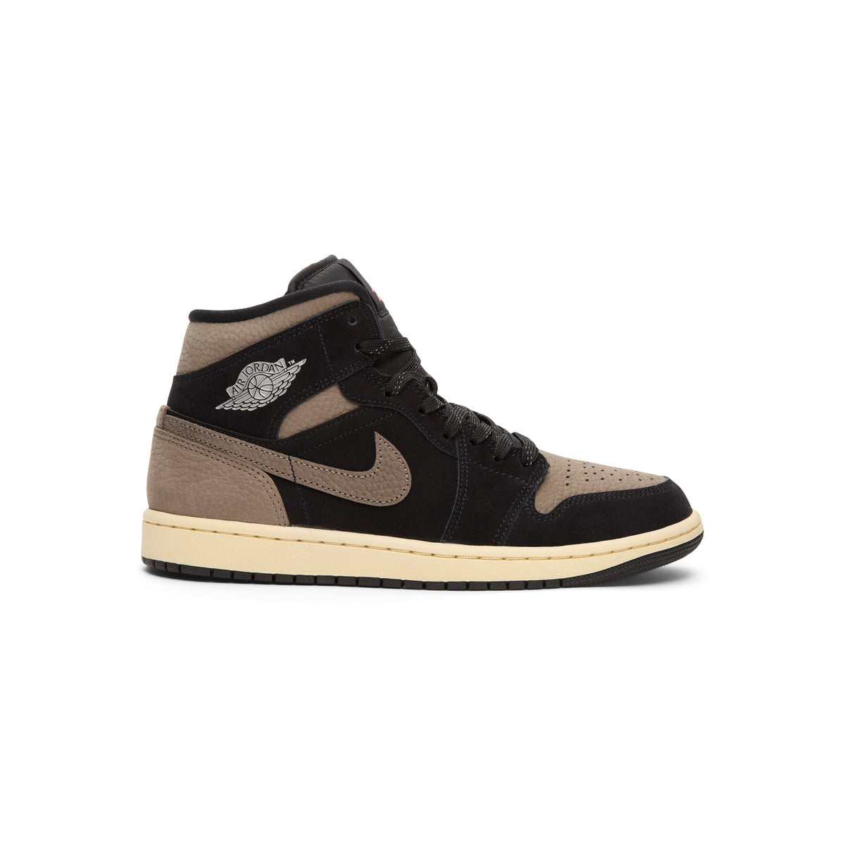 Jordan Air Jordan 1 Mid SE ( Black/Olive Grey-Lt Wild Mango)