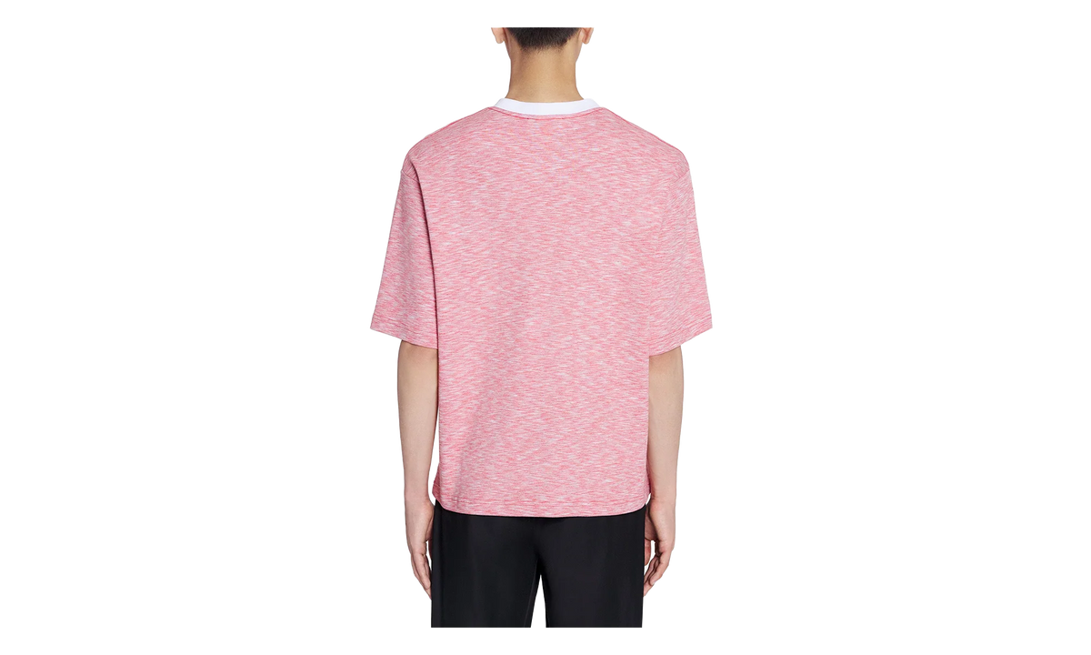 KNIT T-SHIRT "PINK CHINÉ" RM TS0026 J098 P24 340