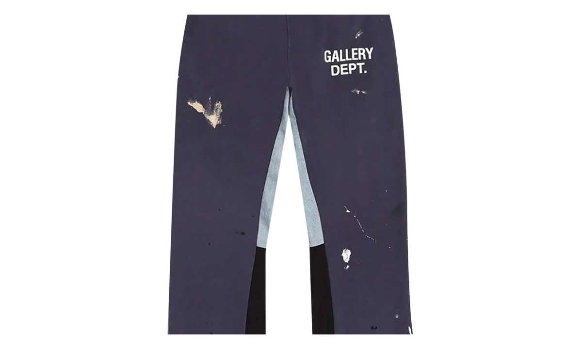 Painted Flare Sweatpants "Navy" GD030