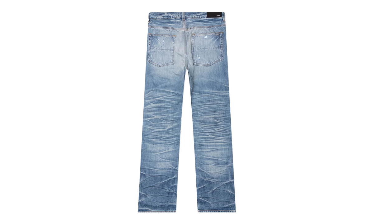 Pleated Denim Straight MX1 Jeans "Honeycomb Indigo" AMDNGH1087 HONE