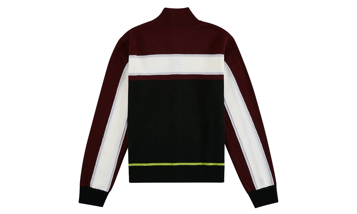Stripe Merino Knit Track Jacket "Black" M P26 KW 1176 01