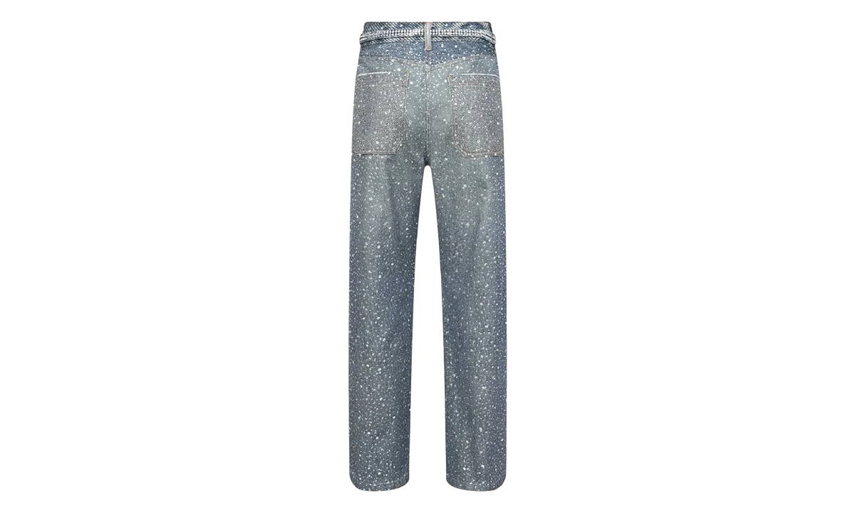 3D Printed Washed Swarovski Diamond Jean "Blue" BC24SSPT05 BLUE