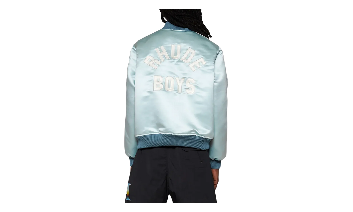 Boys 02 Satin Bomber Jacket "Mint / Cream" RHPS24JA09497136 MCR