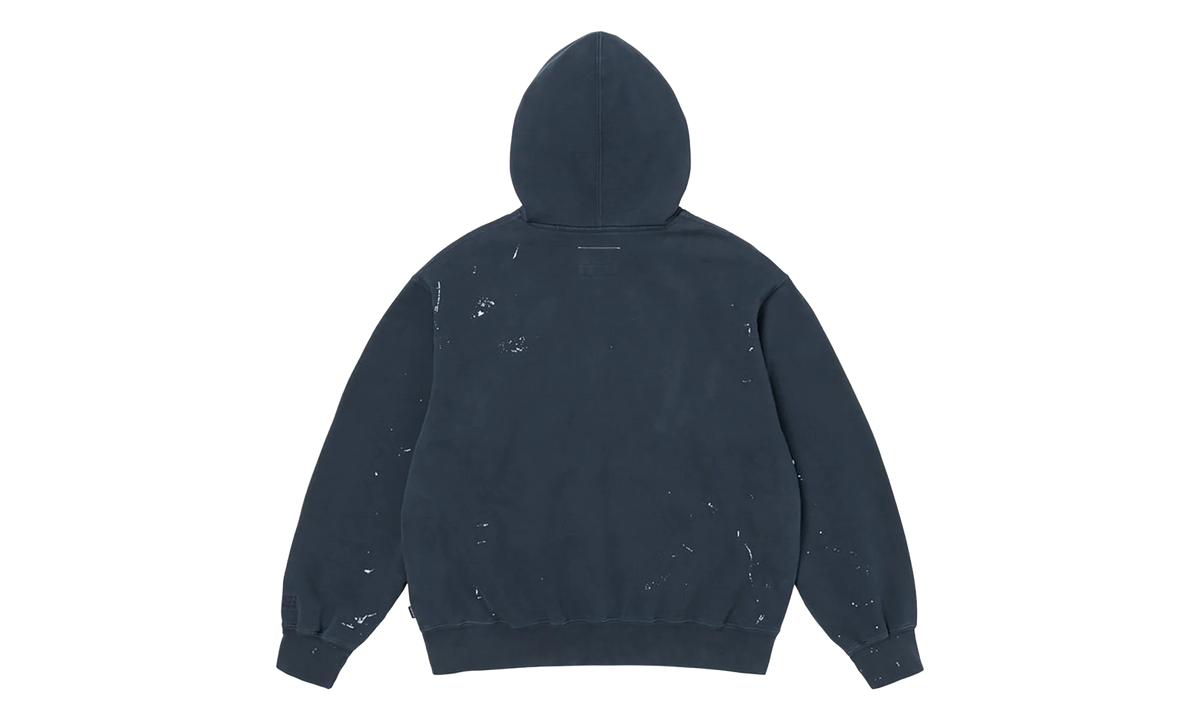 MM6 Maison Margiela Box Logo Zip Up Sweatshirt "SS26 - Navy" SU27170