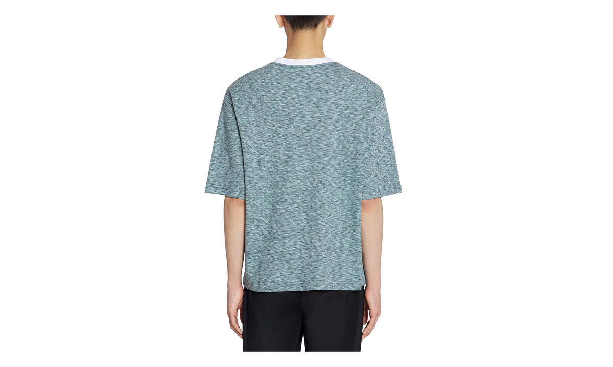 KNIT T-SHIRT "BLUE CHINÉ" RM TS0026 J098 P24 474