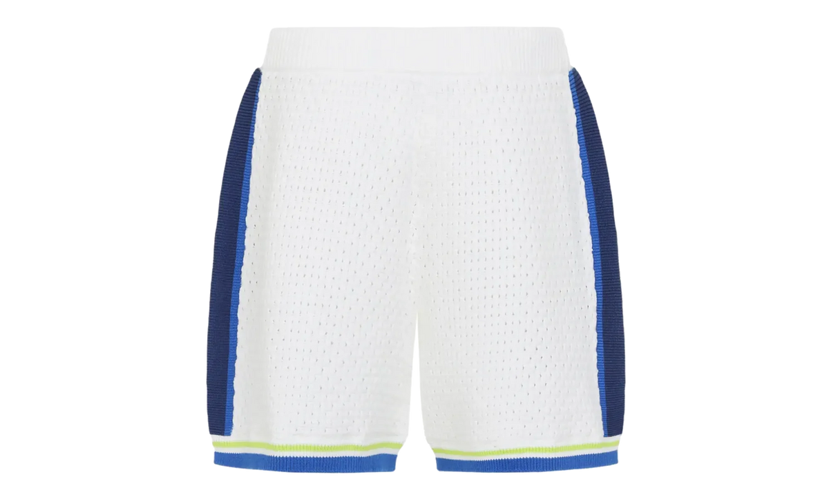 Crochet Shorts "White / Blue" MSS26KW131101