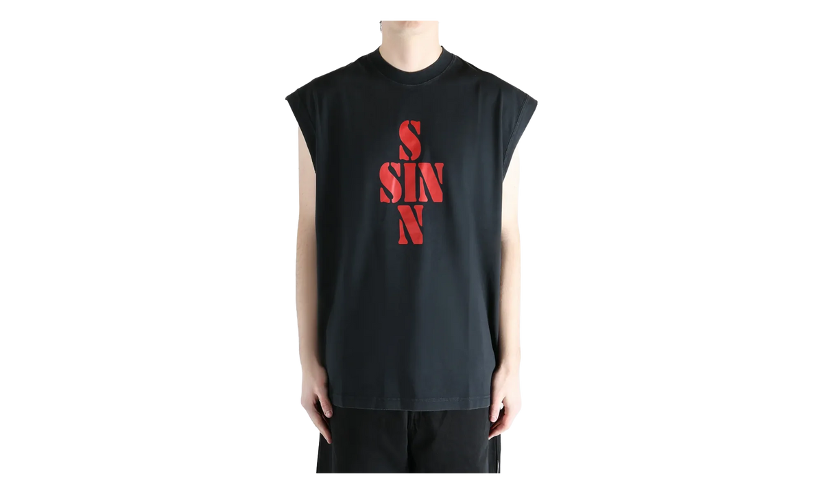 Sin Sleeveless T-Shirt "Black" ME76TR197B BLAC