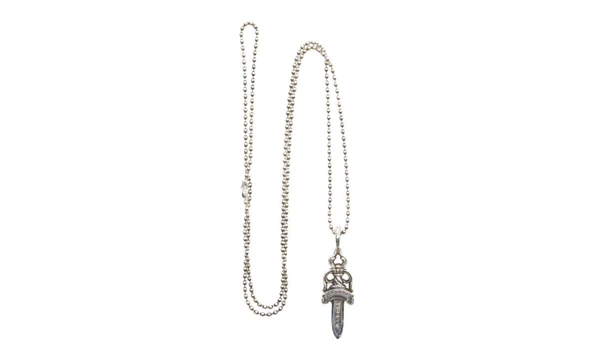 Ball Chain with Dagger Pendant "Silver" CHRM0747