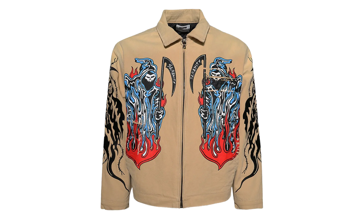 Painted Reaper Logo Carhartt Jacket "Tan / Multi" SS253014B0151059
