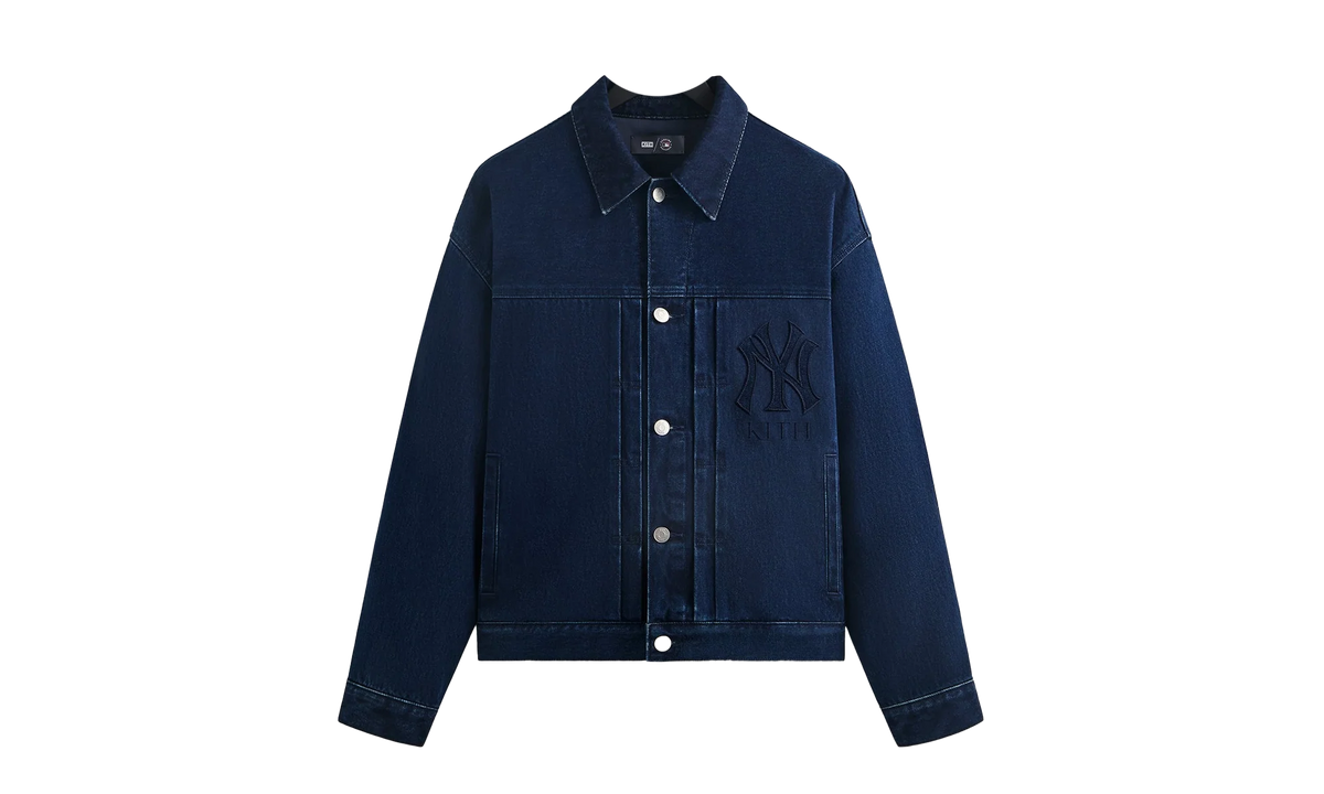 New York Yankees Jay Indigo Denim Jacket "Mid Indigo" khm011101 452