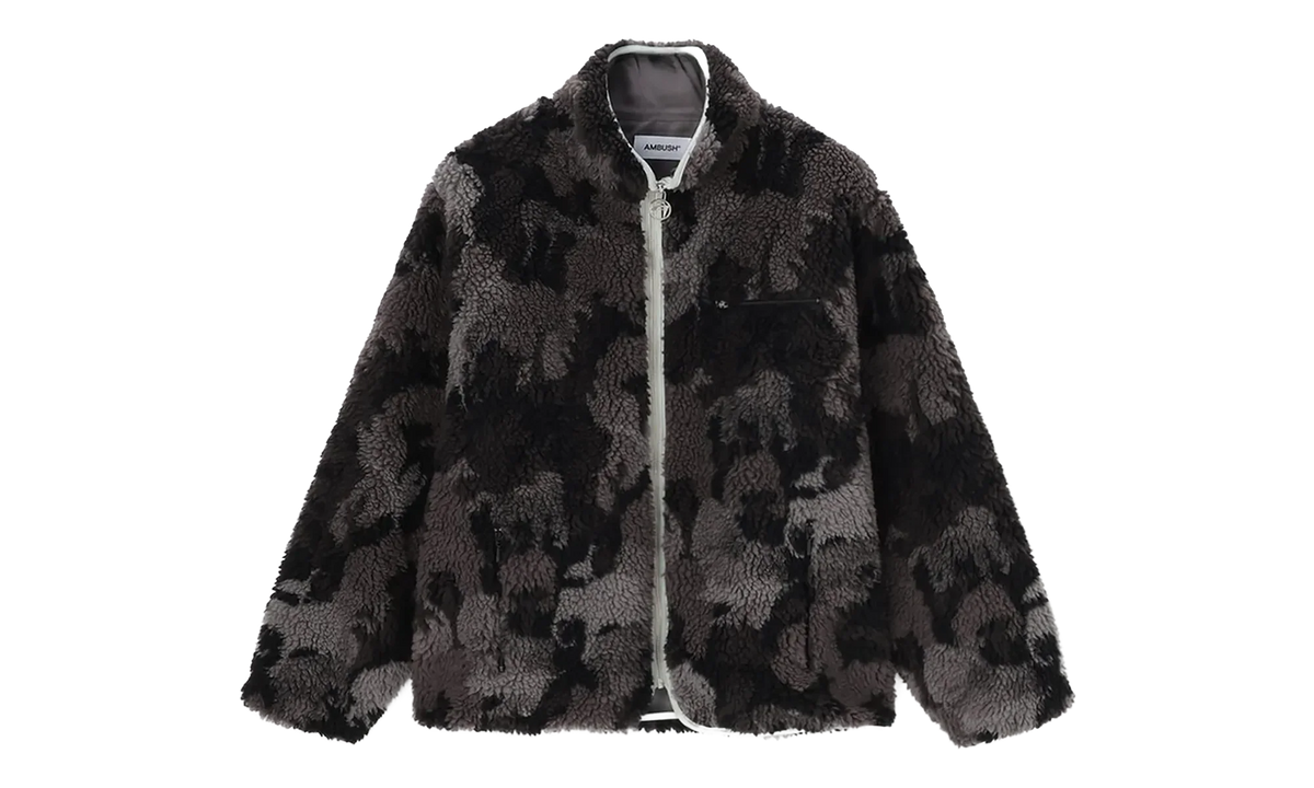 Camouflage Boa Jacket "Grey" 12115651 GREY