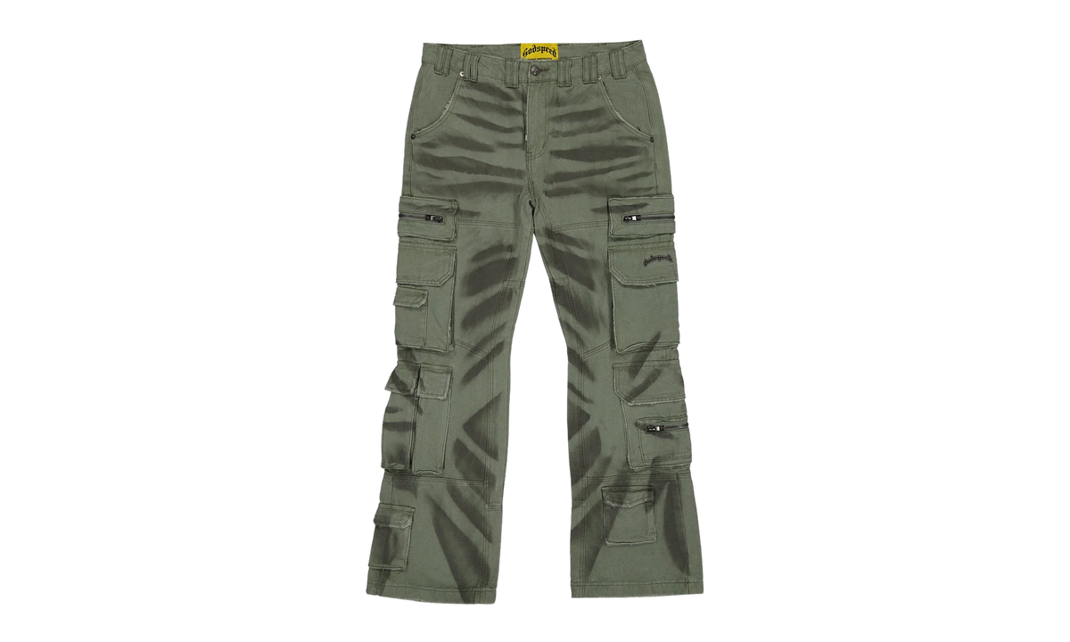 Skidrow Flared Cargo Pants "Sage" ZG0QZD2P
