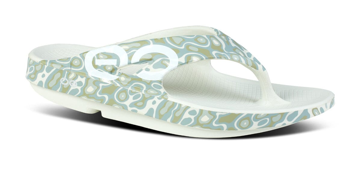OOFOS Unisex OOriginal Sport Thong Sandal - Cosmic Gray Water Camo