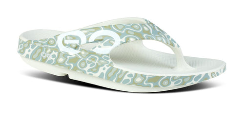 OOFOS Unisex OOriginal Sport Thong Sandal - Cosmic Gray Water Camo