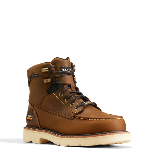 Ariat Distressed Brown Rebar Lift 6 inch Waterproof Composite Toe Men's Work Boots 10046876
