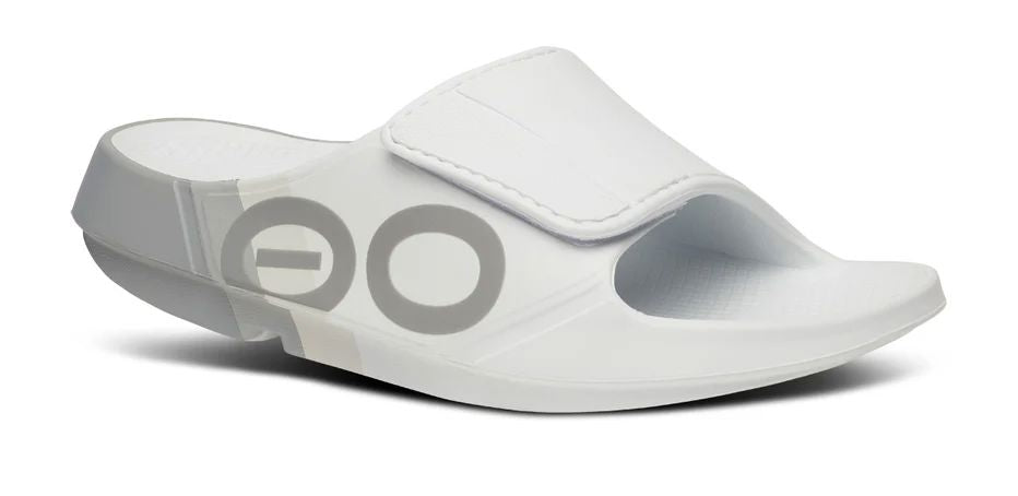 OOFOS Unisex OOahh Sport Flex Slide Sandal - Smoke Rally