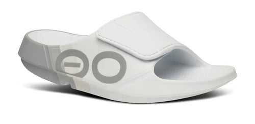 OOFOS Unisex OOahh Sport Flex Slide Sandal - Smoke Rally