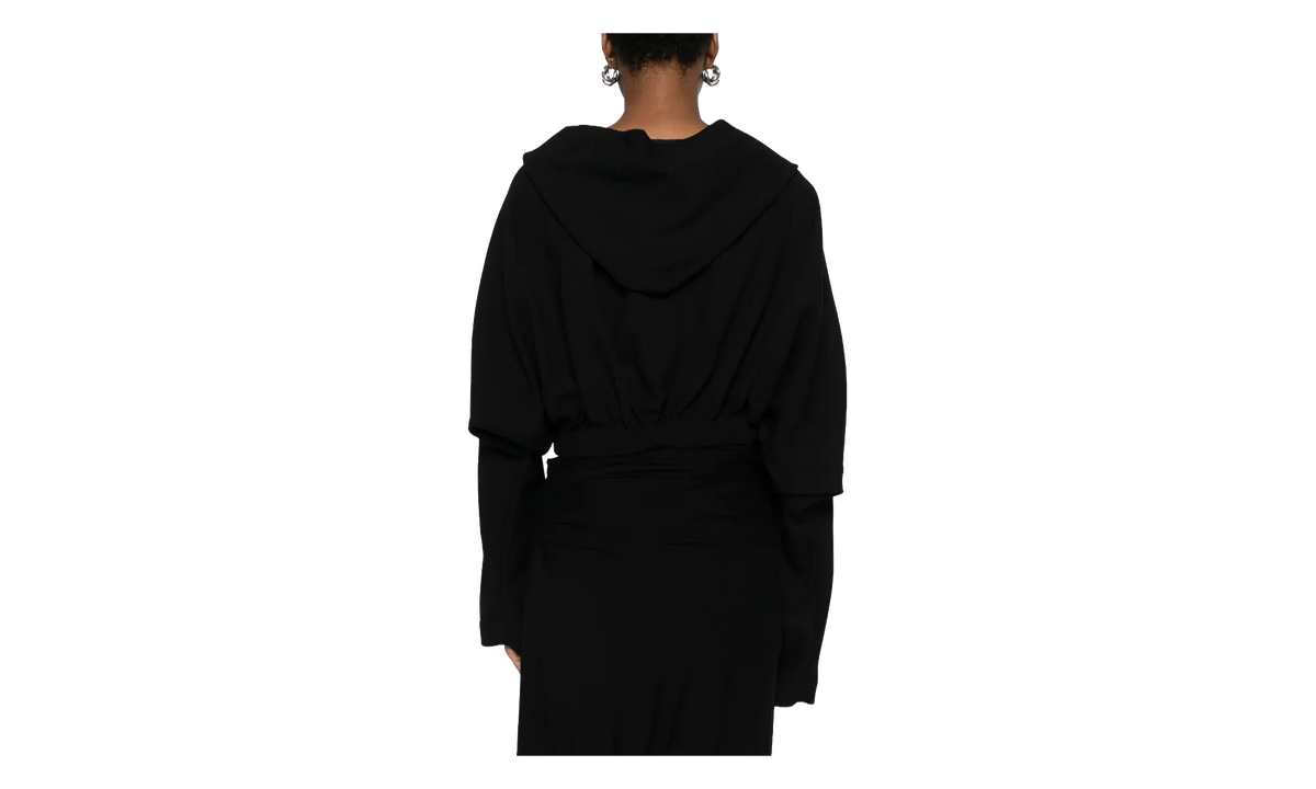 Cropped Hooded Tunic WMNS "Black" RO02E4262 WA 09