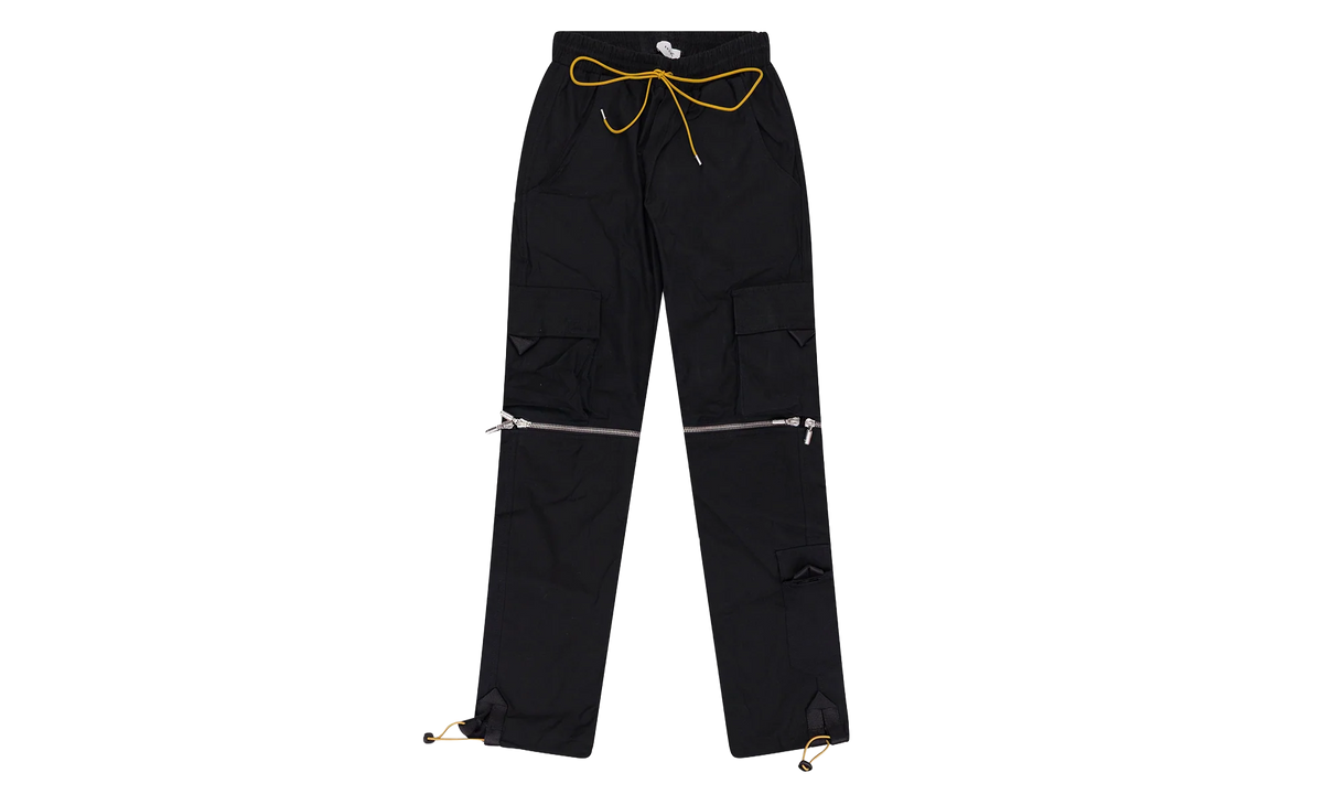 Knee Zip Cargo Pants "Black" BKZ001