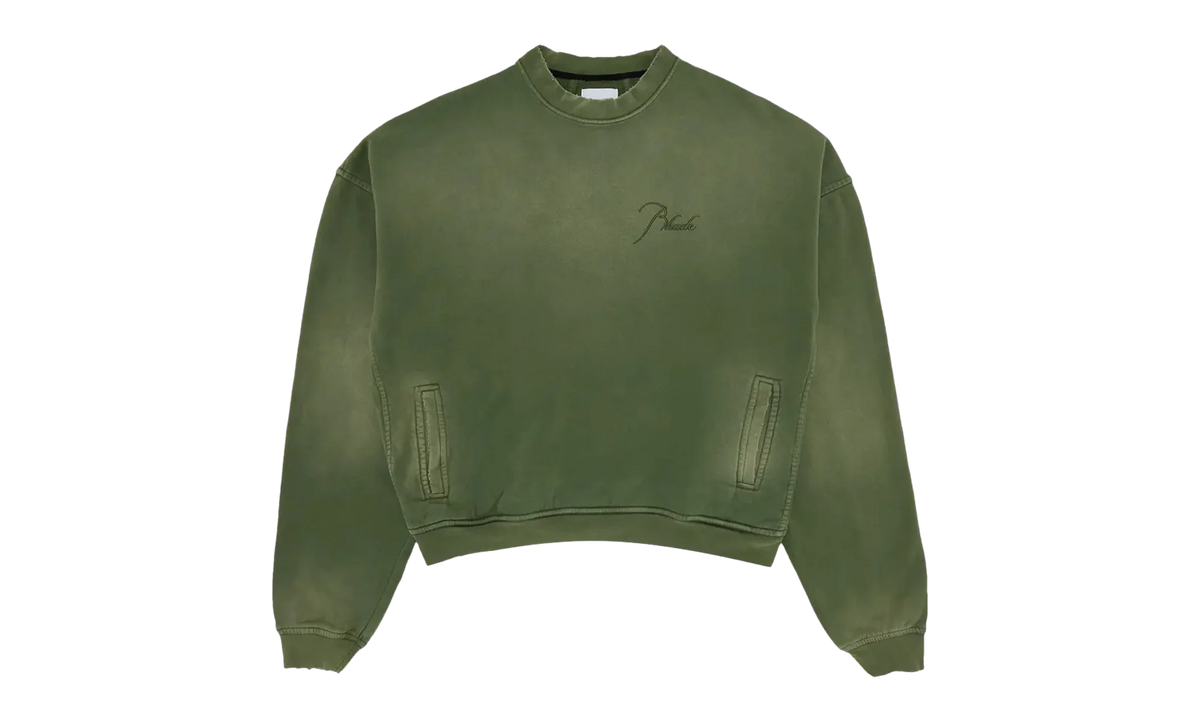 Embroidered Crewneck "Sundry Olive" FW23SW01150854