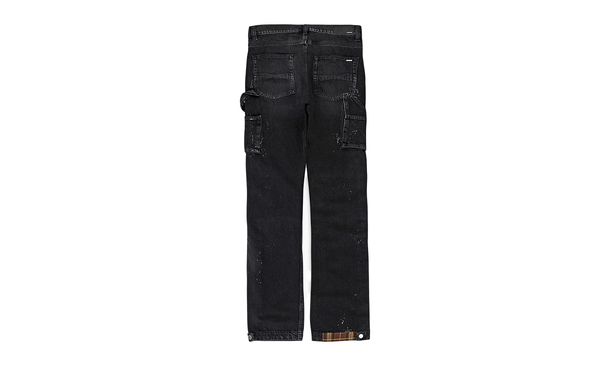 PLAID CARPENTER AGED CASUAL PANTS "Aged Black" PS22MDS133 AGBLK