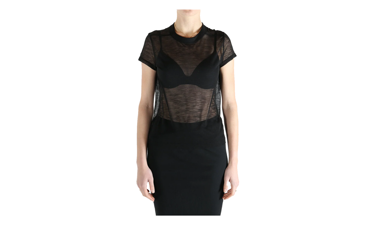 Cropped Level T-Shirt WMNS "Black" RP01F6235 JWR 09