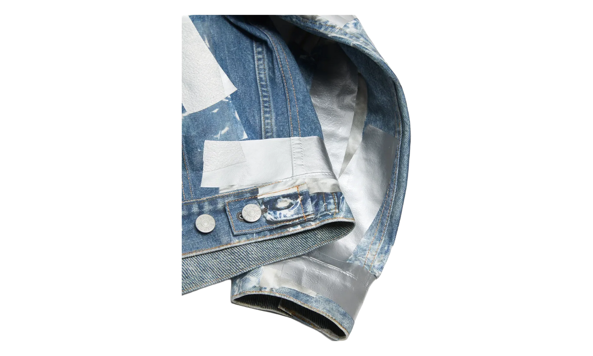 Printed Tape Denim Jacket "Blue" B90886AUZ